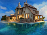Floating Island House Digital Art by Eris And AI Floating Island House Digital Art by Eris And AI