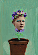 Flora in the Pot Painting by Jo Potocki