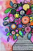 Floral 5 Painting by Robin Mead