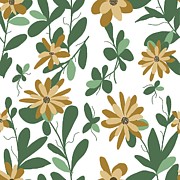 Floral Pattern Design 277 Digital Art by Lucie Dumas