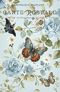 Floral Spring Postcard Mixed Media by Tina LeCour Floral Spring Postcard Mixed Media by Tina LeCour