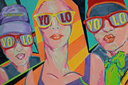 Florida Girls YOLO Painting by Jane Crabtree