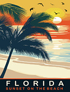 Florida, Palm Tree on the Beach Digital Art by Long Shot Florida, Palm Tree on the Beach Digital Art by Long Shot