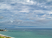 Florida Sky and Hillsboro Lighthouse Photograph by Corinne Carroll
