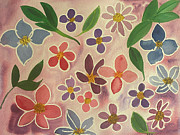 Flower Doodles Painting by Lisa Neuman Flower Doodles Painting by Lisa Neuman