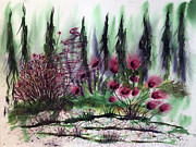 Southern Flower Garden  Painting by Catherine Ludwig Donleycott