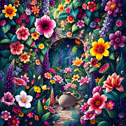 Flowers Digital Art by Steve Mitchell Flowers Digital Art by Steve Mitchell