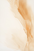 Flowing Orange Minimalist Art Painting by Lourry Legarde Flowing Orange Minimalist Art Painting by Lourry Legarde