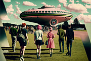 Flying Saucer Frenzy VI Mixed Media by Jay Schankman Flying Saucer Frenzy VI Mixed Media by Jay Schankman