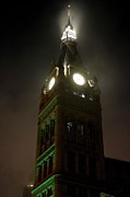 Fog Around Milwaukee City Hall Clocktower Photograph by Mike De Sisti