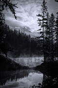 Foggy Forest Lake Black And White Photograph by Dan Sproul Foggy Forest Lake Black And White Photograph by Dan Sproul