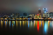 Foggy Portland Night Photograph by Loyd Towe Photography