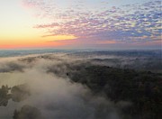 Foggy Sunrise Photograph by Brad Nellis
