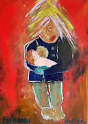 FORBIDDEN Four by Five feet Painting by Gabby Tary