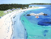 Fortune Rocks, Biddeford, Maine Painting by David Malia