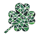 Four Leaf Clover Mixed Media by Lisa Neuman Four Leaf Clover Mixed Media by Lisa Neuman