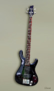 Four String Black Guitar Photograph by Susan Savad Four String Black Guitar Photograph by Susan Savad