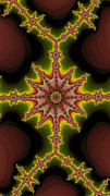 Fractal Starburst Energy Explosion Digital Art by Shelli Fitzpatrick