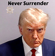 Framed TRUMP Fulton County MugShot Photograph by Action Photo