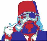Franz Pasha Street Poster Style Portrait Digital Art by Annalisa Rivera-Franz