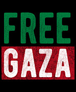 Free Gaza Palestine Digital Art by Flippin Sweet Gear