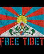 Free Tibet Digital Art by Flippin Sweet Gear