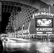 Fremont Street Experience BW Triptych_1 Photograph by Az Jackson