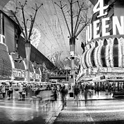 Fremont Street Experience BW Triptych_2 Photograph by Az Jackson