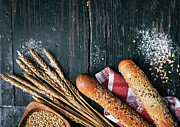 Fresh french baguette bread, organic flour and wholegrain wheat Photograph by Jelena Jovanovic Fresh french baguette bread, organic flour and wholegrain wheat Photograph by Jelena Jovanovic