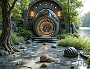 Frickin Time Machine Digital Art by Eris And AI