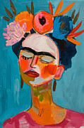 Frida Kahlo Portrait Painting Digital Art by Carlos Diaz