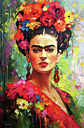 Frida Kahlo Painting by Tina LeCour Frida Kahlo Painting by Tina LeCour
