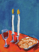 Friday Night Lights- Art by Linda Woods Mixed Media by Linda Woods