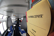 From Chicago to San Francisco -- Timetable in the Lounge Car on the Amtrak California Zephyr Photograph by Darin Volpe