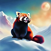 Frost-kissed Whispers - A Symphony of Scarlet Serenity Digital Art by Robert Darin Frost-kissed Whispers - A Symphony of Scarlet Serenity Digital Art by Robert Darin