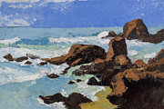 Frouxeira Beach Oil on Wood Painting Galicia Spain Painting by Sapiens Verbum Frouxeira Beach Oil on Wood Painting Galicia Spain Painting by Sapiens Verbum