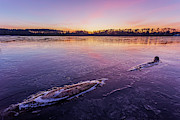 Frozen Sunrise #2 Photograph by Bryan Bzdula