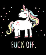 Fuck Off Unicorn T Shirt Digital Art by Flippin Sweet Gear