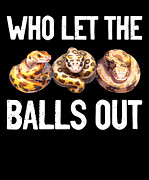 Funny Ball Python Snake Lovers Digital Art by Me