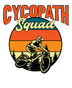 Funny Cycling Squad Riders Cyclist Bicycle Mountain Cycling Biker Digital Art by Toms Tee Store