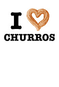 Funny Food I Love Churros Pastry Lover Digital Art by Jacob Zelazny