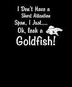 Funny Goldfish Short Attention Span Digital Art by Jacob Zelazny
