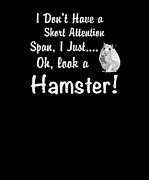 Funny Hamster Short Attention Span Digital Art by Jacob Zelazny