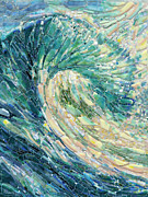 Fused Wave Glass Art by Mia Tavonatti