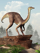 Gallimimus Digital Art by Daniel Eskridge