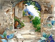 Garden Entrance Digital Art by Eris And AI Garden Entrance Digital Art by Eris And AI