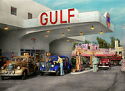 Gas Station - The great american road trip 1939 Photograph by Mike Savad