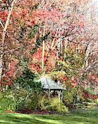 Gazebo in Autumn Garden Photograph by Susan Savad Gazebo in Autumn Garden Photograph by Susan Savad