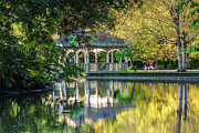 Gazebo in Autumn, St Stephen's Green Park, Dublin, Ireland Photograph by Adrian Hendroff