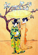 Geisha Painting by Vallee Johnson